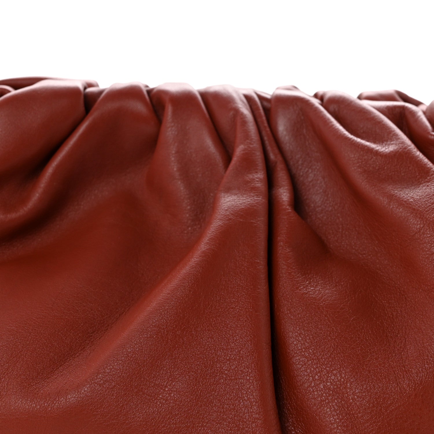 Bottega Veneta Smooth Butter Calf The Pouch Oversized Clutch Rust 8 of 12