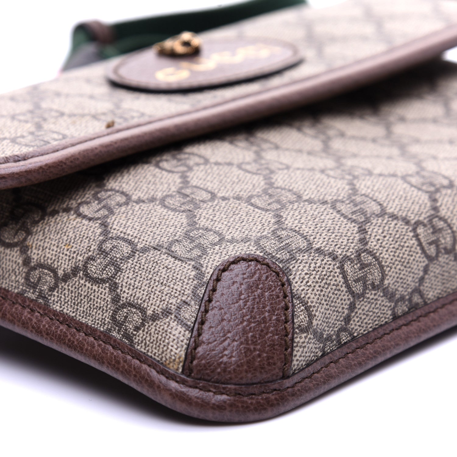 Gucci GG Supreme Monogram Neo Vintage Web Belt Bag Brown 6 of 11
