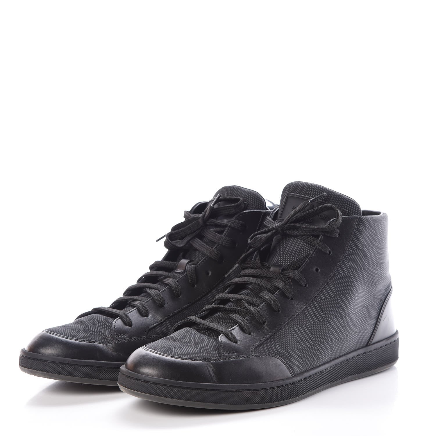 Louis Vuitton Damier Graphite Offshore Sneaker Boots 7.5 3 of 9