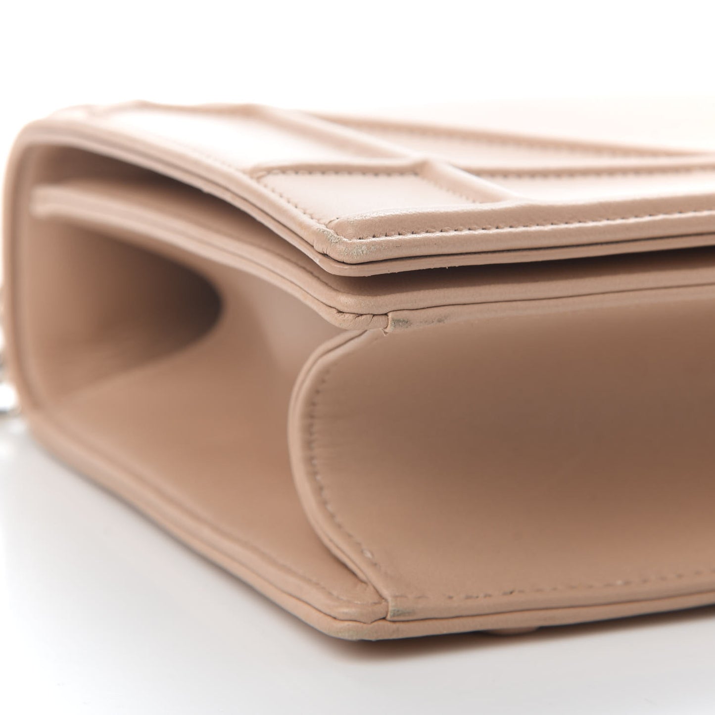 Lambskin Medium Diorama Flap Bag Nude