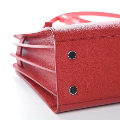 Saint Laurent Grained Calfskin Baby Sac De Jour Red 8 of 9