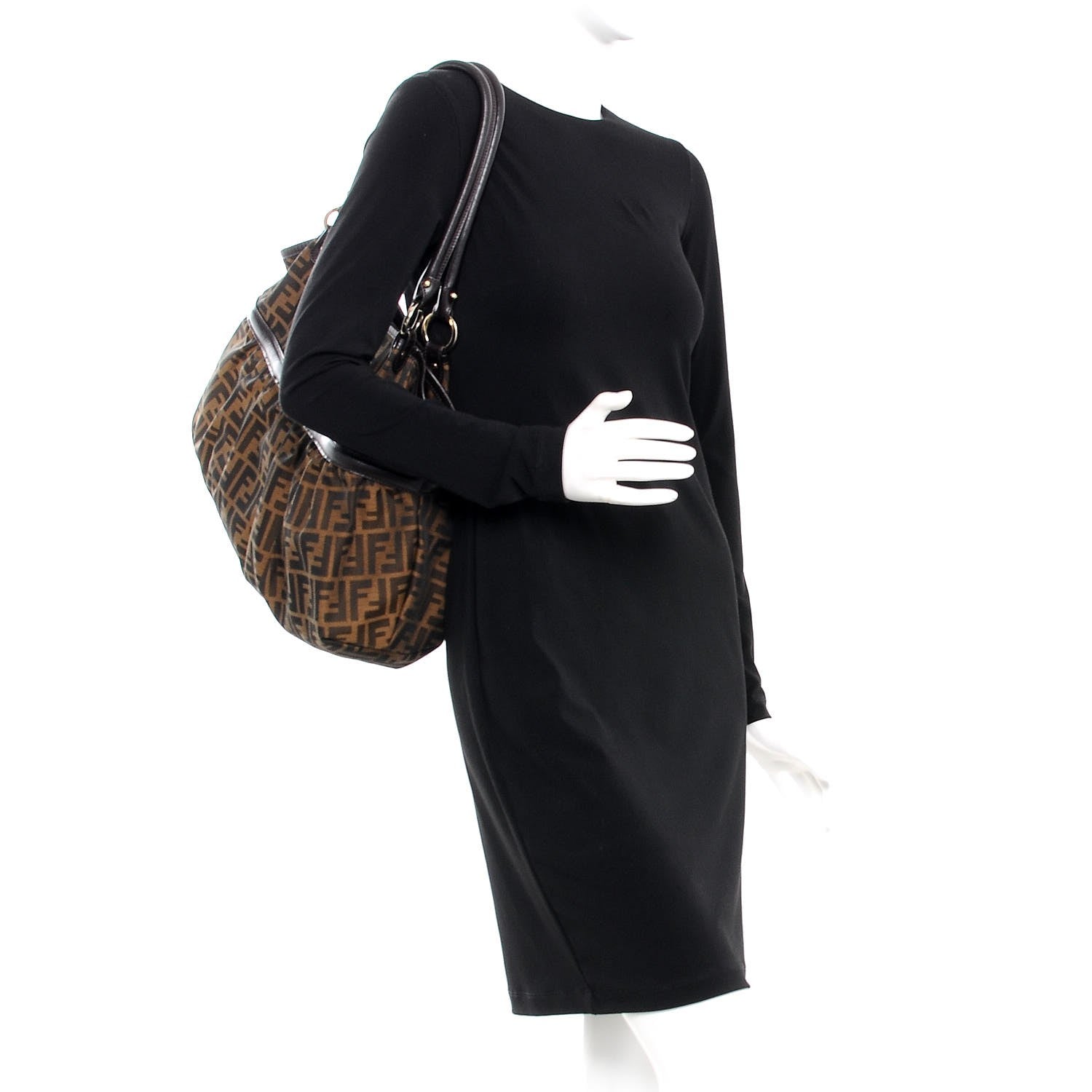 Fendi Zucca Large Chef Shopper Tote Tobacco 2 of 7