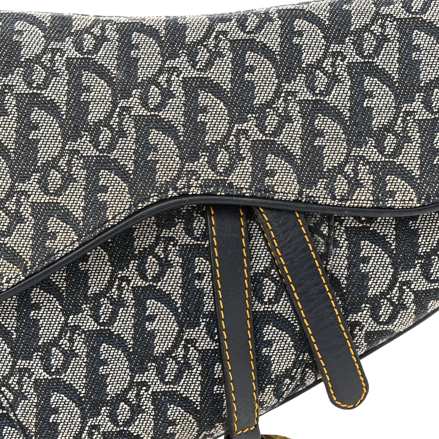 Christian Dior Monogram Saddle Bag Blue 8 of 12