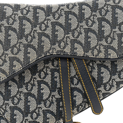 Christian Dior Monogram Saddle Bag Blue 8 of 12