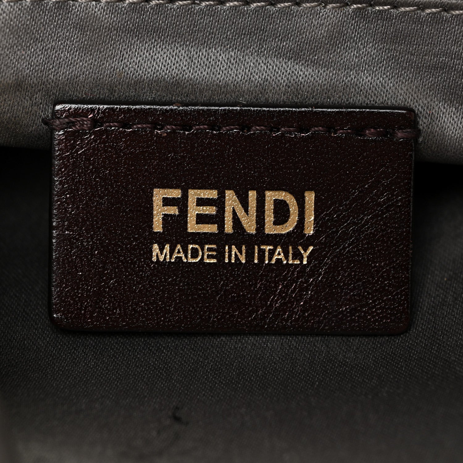 Fendi Vitello Savana Big Mama Baguette Grigio Tartaruga Natural 6 of 22