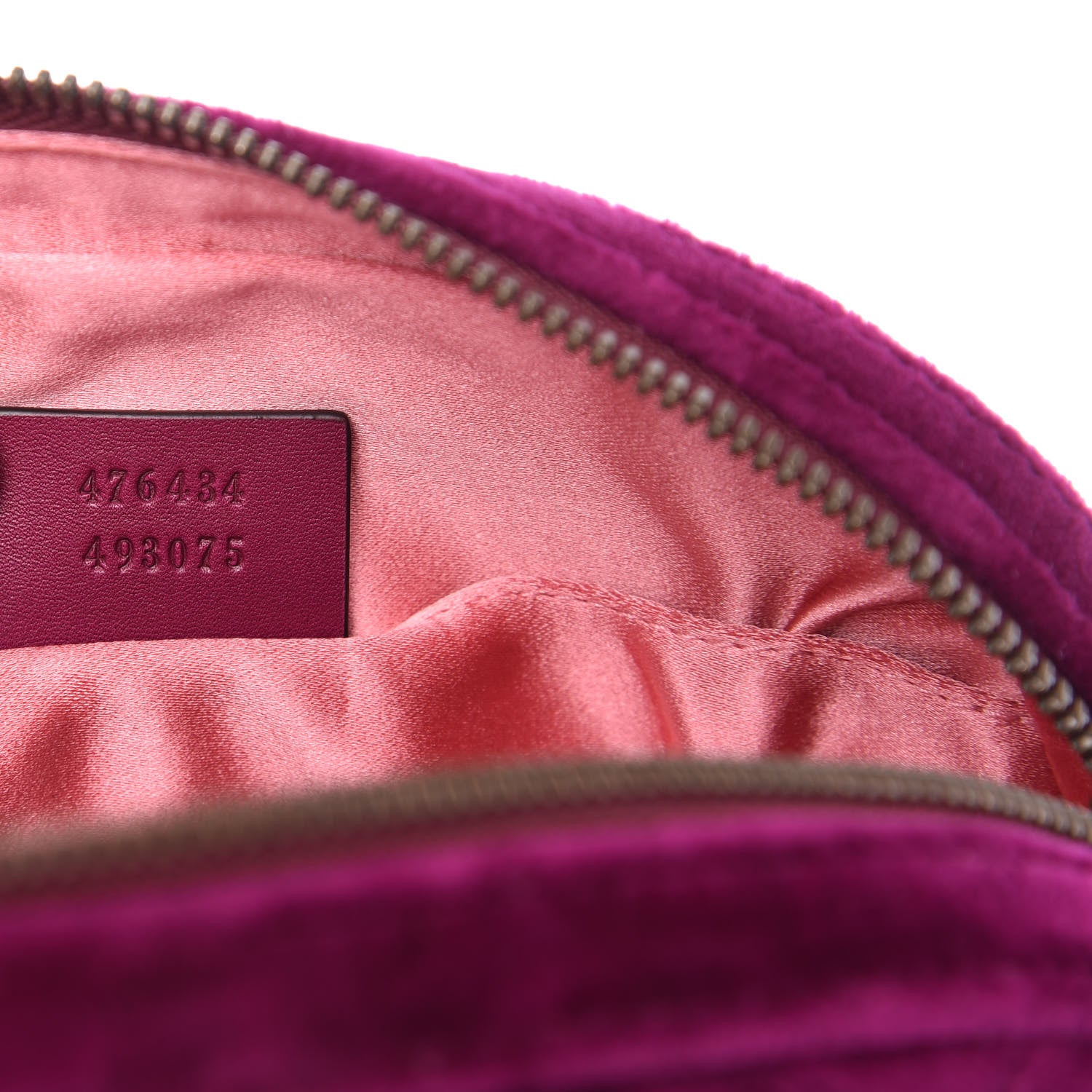 Gucci Velvet Matelasse GG Marmont Belt Bag 85 34 Fuchsia Violet Cyclamen 9 of 12