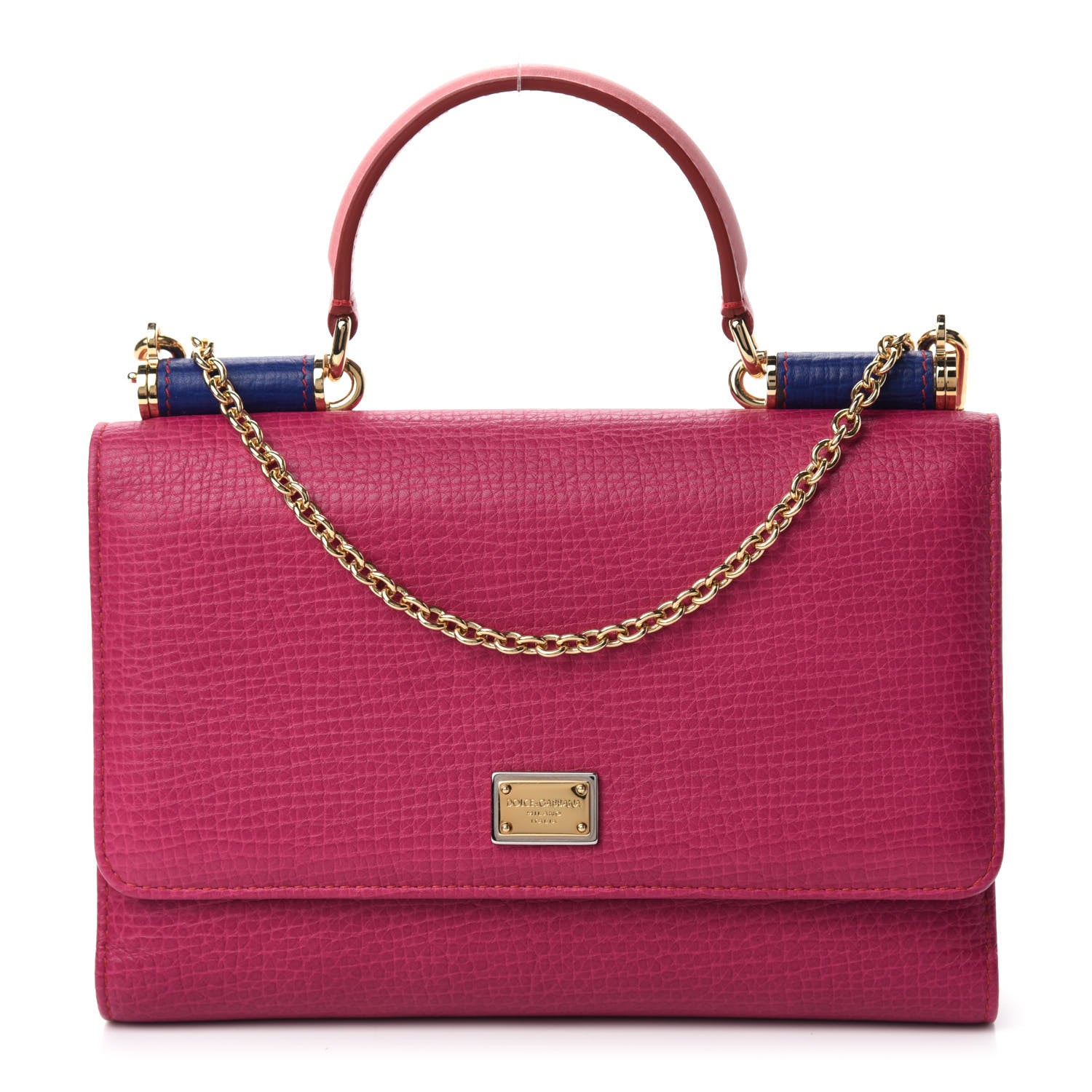Dolce & Gabbana Dauphine Wallet On Chain Pink Purple 1 of 13