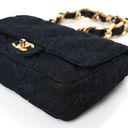 Chanel Denim Quilted Medium Funky Town Flap Black 9 of 9