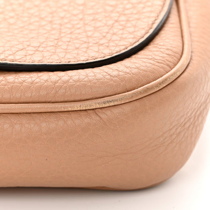 Gucci Pebbled Calfskin Medium Soho Flap Crossbody Camelia 18 of 21