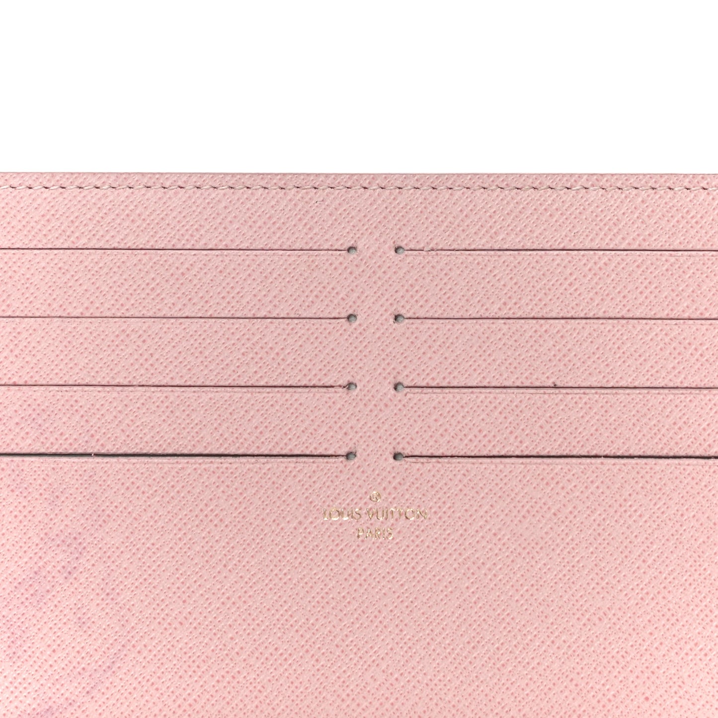 Calfskin Felicie Card Holder Insert Rose Ballerine