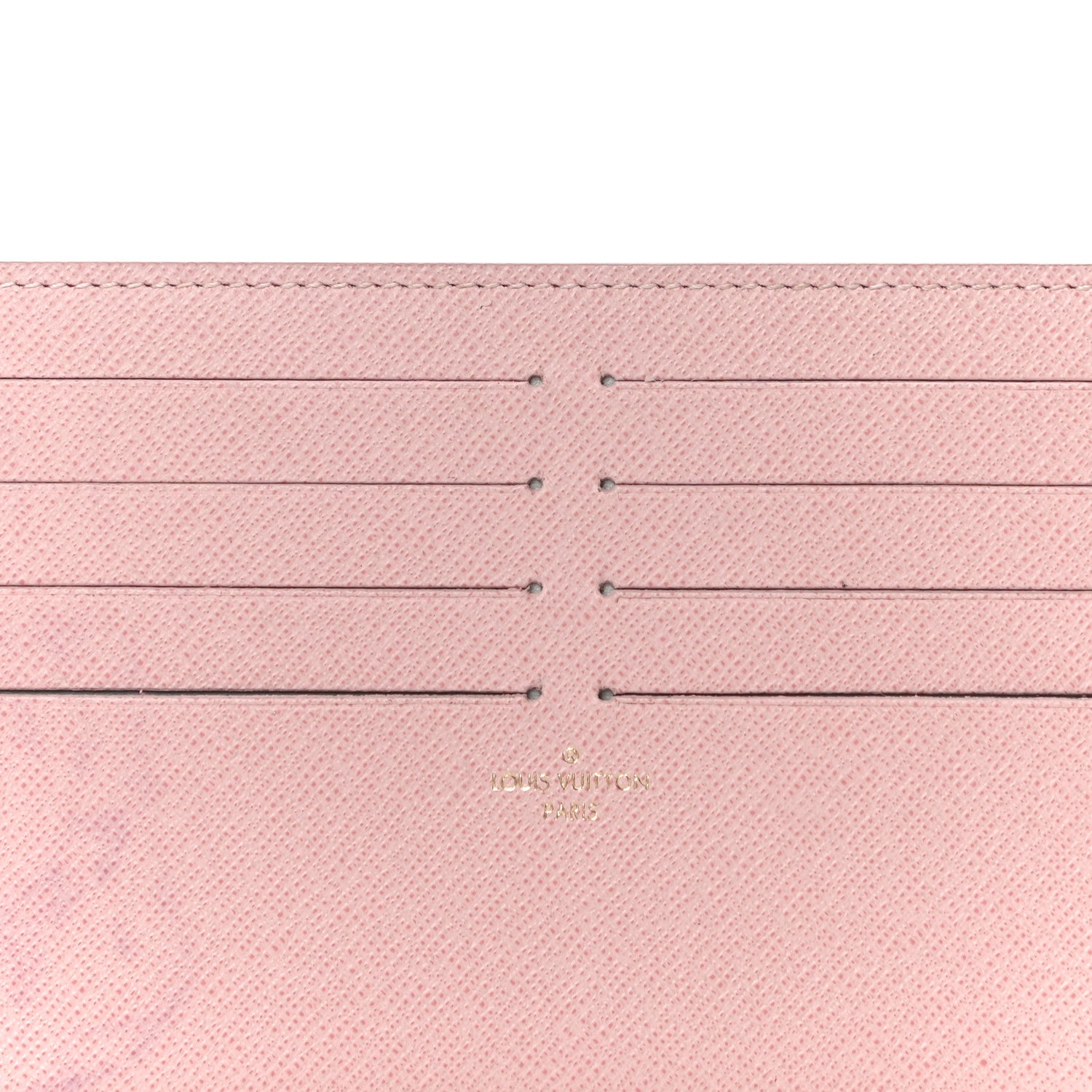 Louis Vuitton Calfskin Felicie Card Holder Insert Rose Ballerine 6 of 9