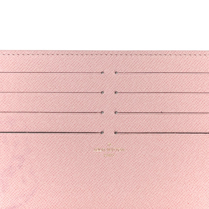 Louis Vuitton Calfskin Felicie Card Holder Insert Rose Ballerine 6 of 9