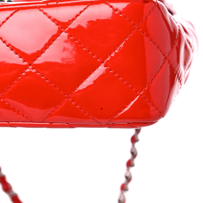 Chanel Patent Calfskin Quilted Mini Rectangular Flap Red 14 of 15