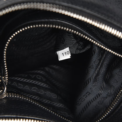 Prada Vitello Daino Crossbody Bag Black 8 of 16
