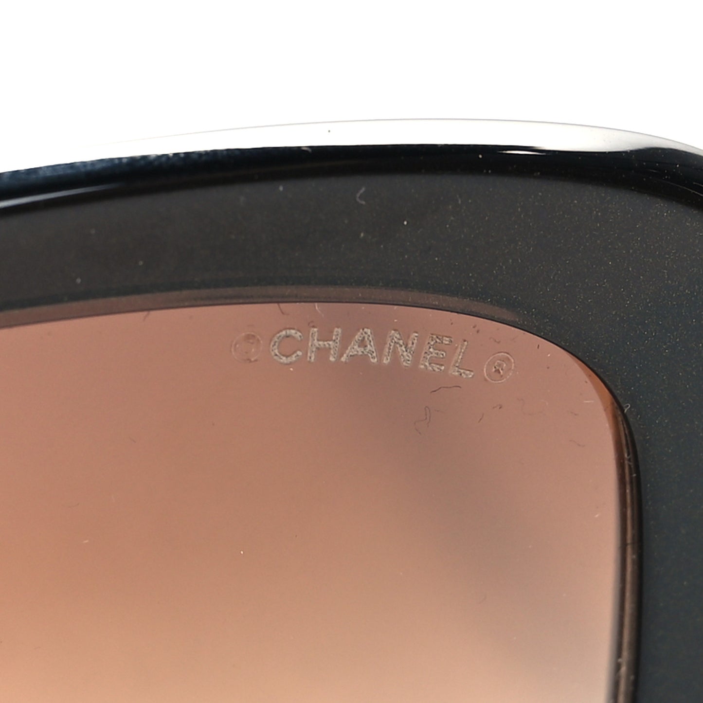 Acetate Crystal CC Rectangle Sunglasses 5468B Brown