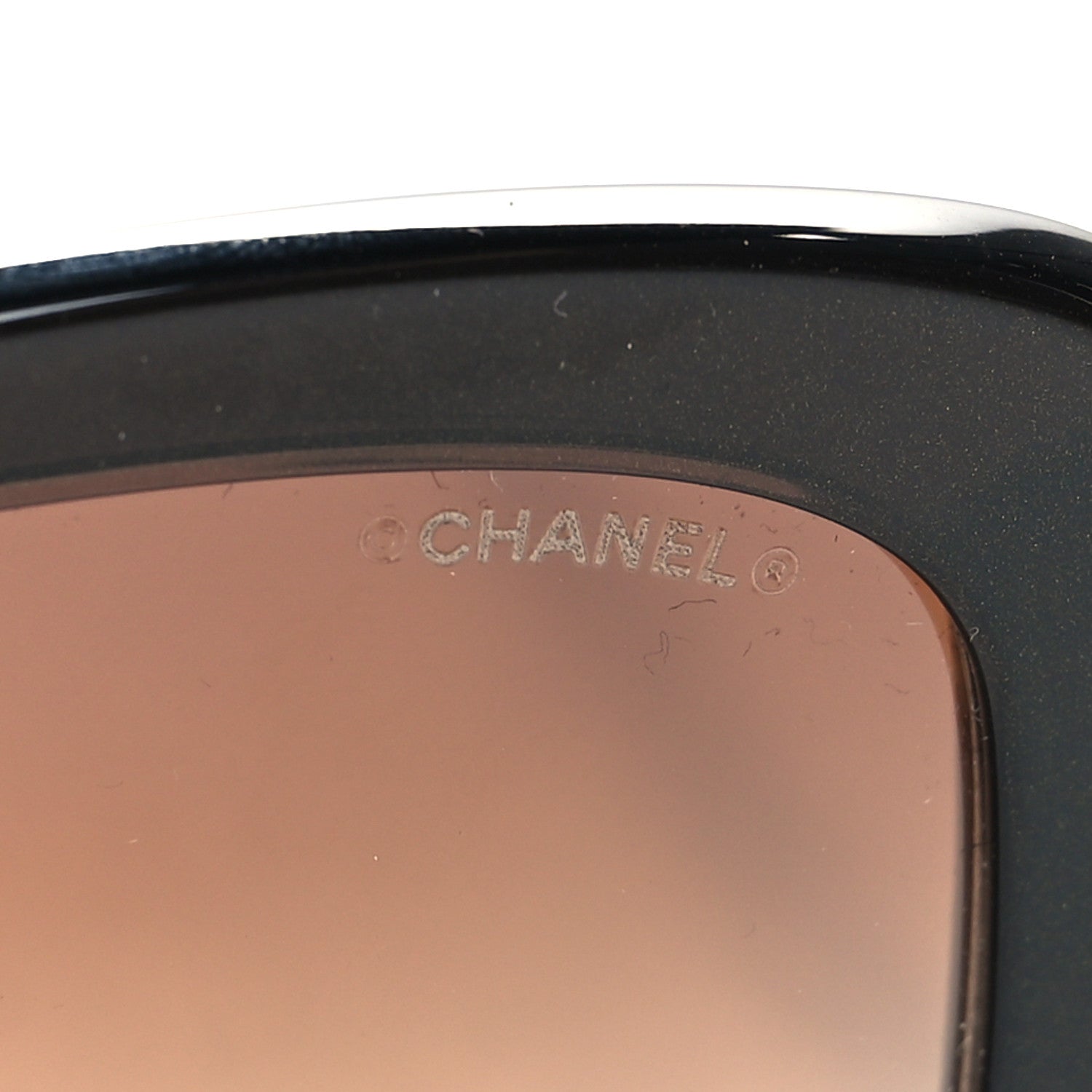 Chanel Acetate Crystal CC Rectangle Sunglasses 5468B Brown 7 of 8