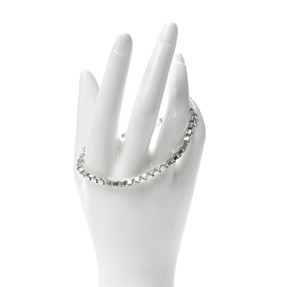 Tiffany Sterling Silver 4mm Venetian Link Bracelet 2 of 6