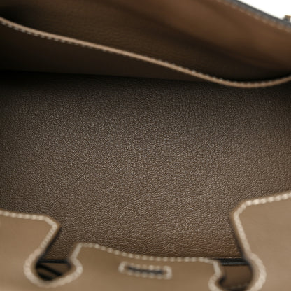 Hermes Taurillon Novillo Birkin 25 Etoupe 5 of 11