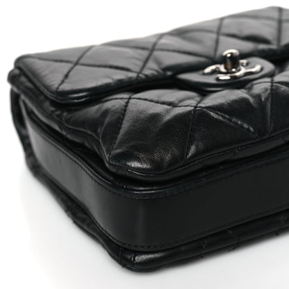 Chanel Lambskin Quilted Mini Chanel 3 Flap Black 8 of 9