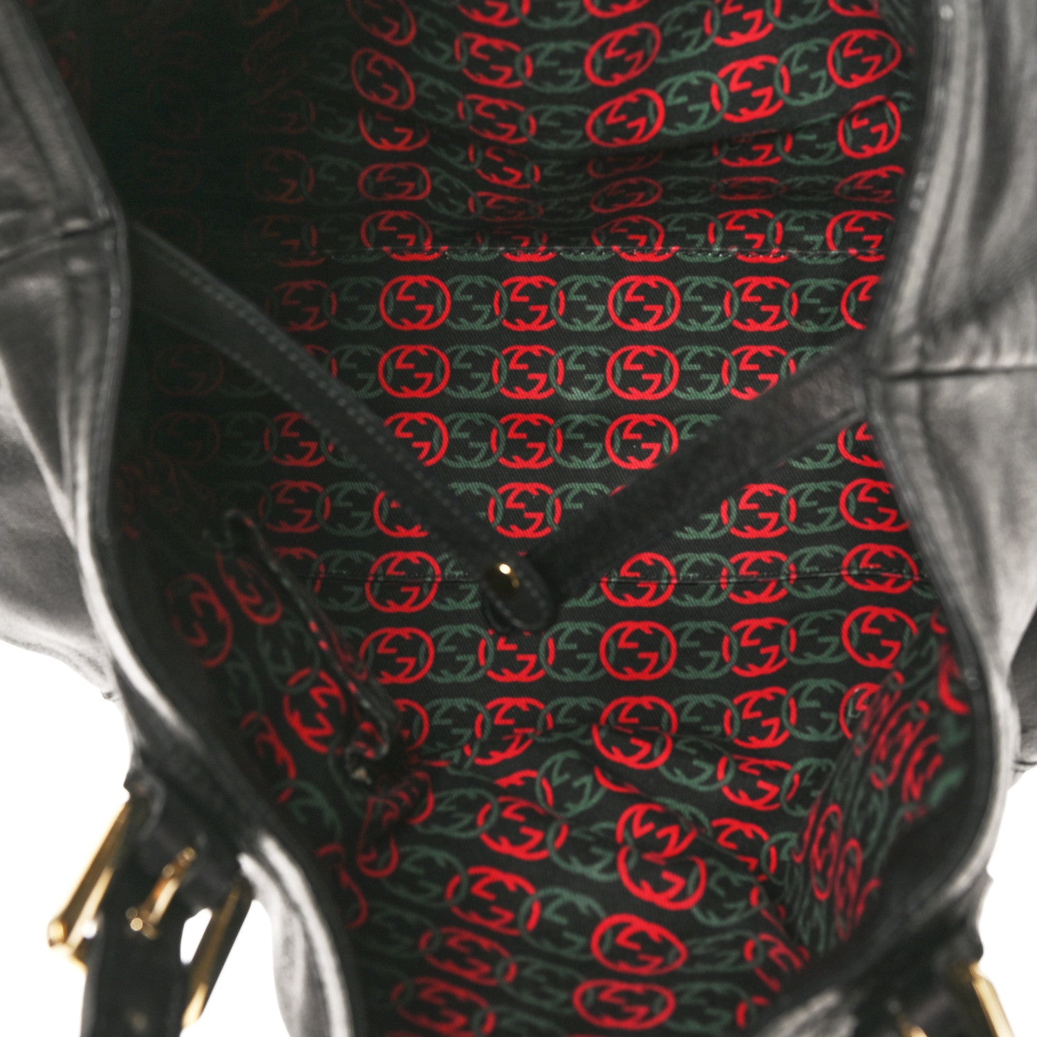 Gucci Calfskin Medium Britt Tote Black 5 of 10