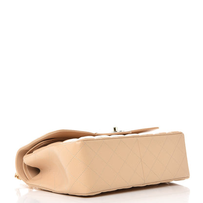 Chanel Caviar Quilted Jumbo Double Flap Beige Clair 5 of 10