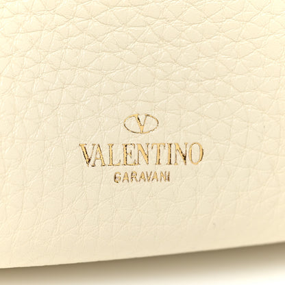 Valentino Garavani Grained Calfskin Rockstud Bucket Bag Ivory 10 of 10
