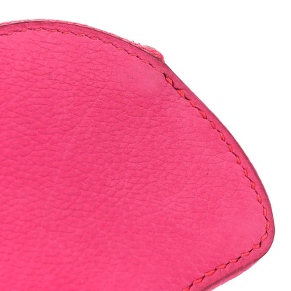 Hermes Togo Chevre Mysore Pig Coin Purse Fuchsia Tosca 8 of 8