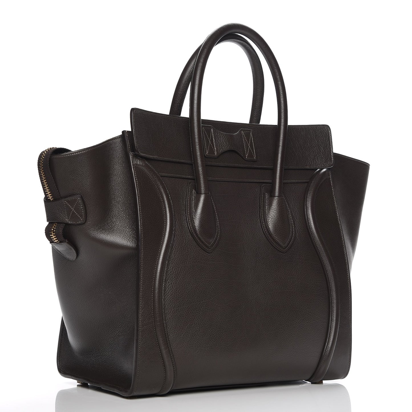 Soft Grained Calfskin Mini Luggage Brown