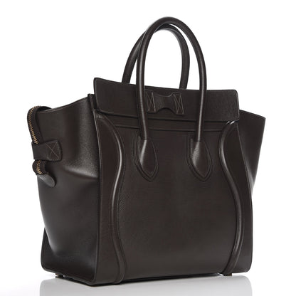Celine Soft Grained Calfskin Mini Luggage Brown 3 of 7