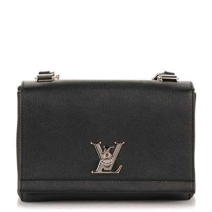 Louis Vuitton Calfskin Lockme II Chain Bag BB Black 1 of 7