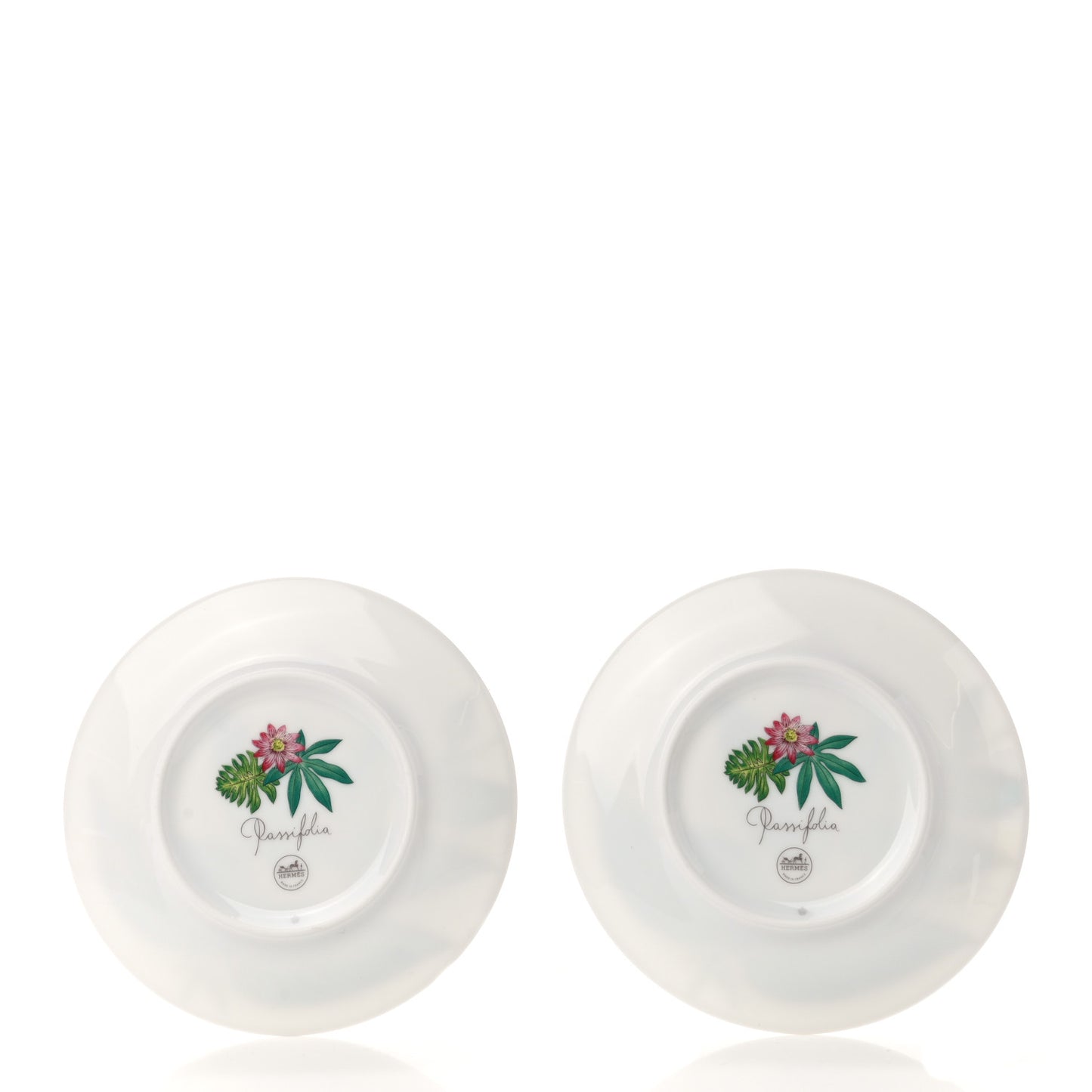 Porcelain Passifolia Bread and Butter Plate Set of 2