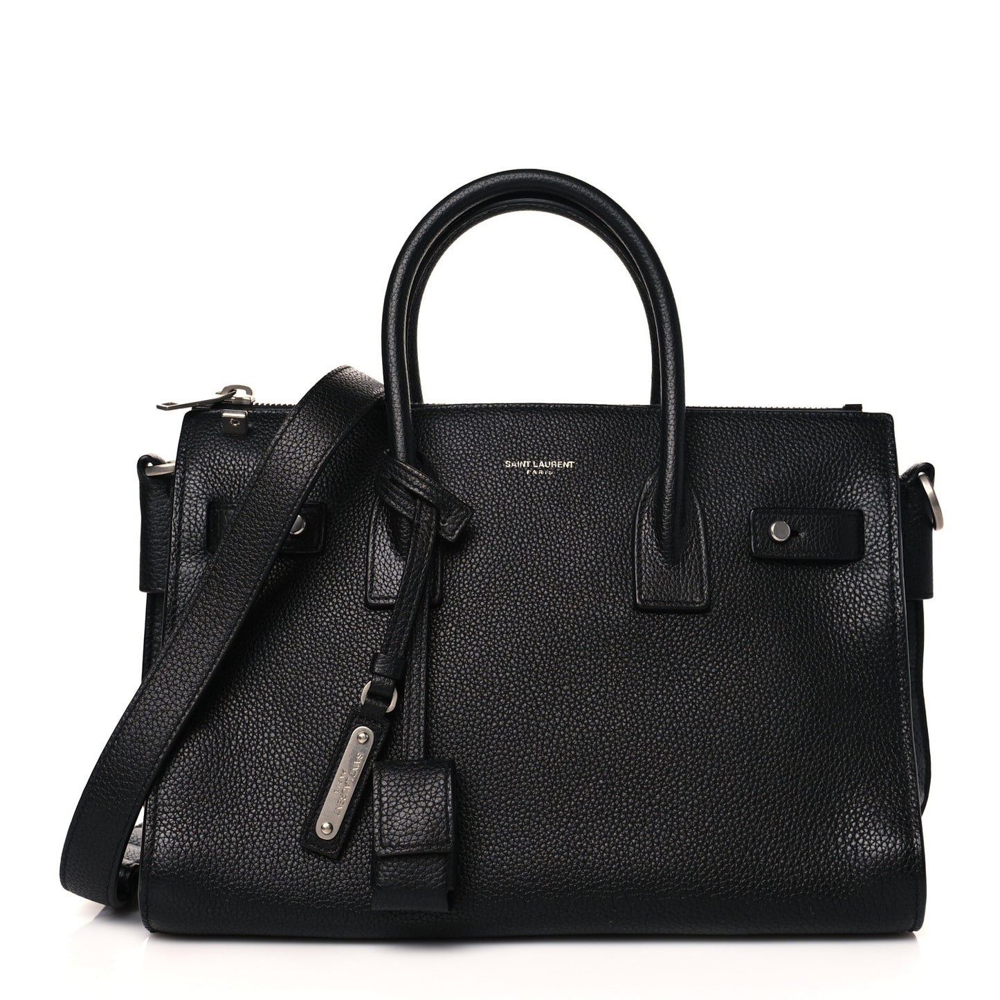 Grained Calfskin Baby Supple Sac De Jour Black