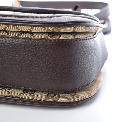 Gucci Monogram Medium New Bamboo Top Handle Bag Dark Brown 10 of 12