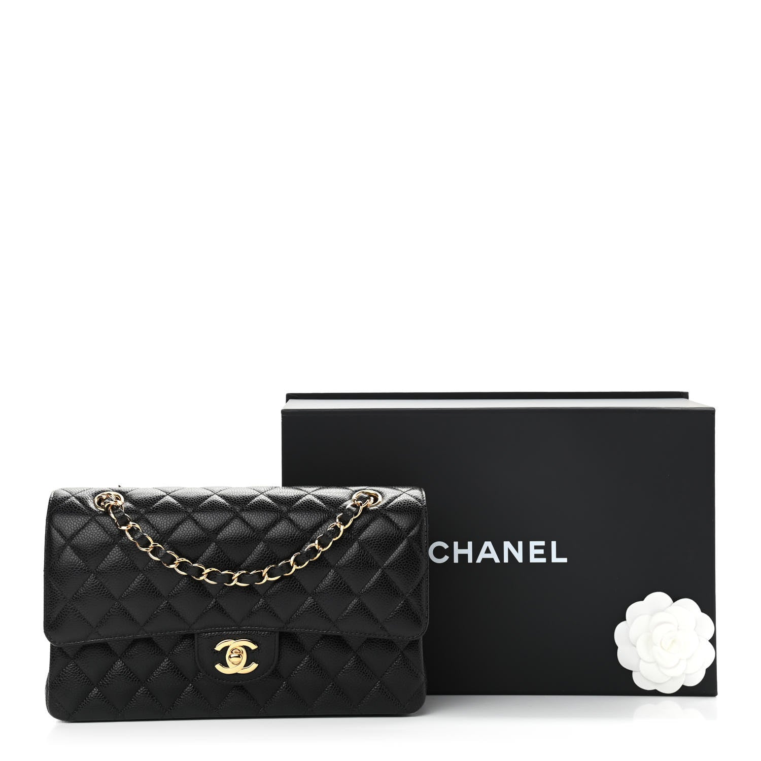 Chanel Caviar Quilted Medium Double Flap Black 11 of 11