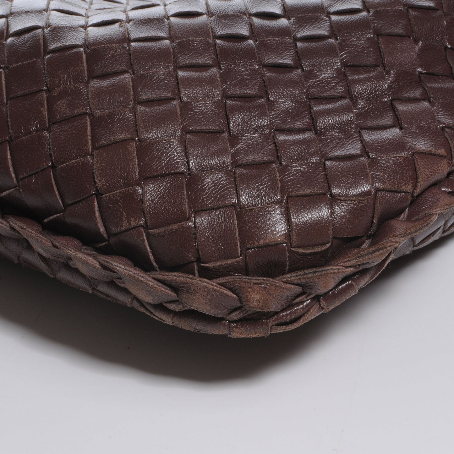 Nappa Intrecciato Large Veneta Hobo Truffle