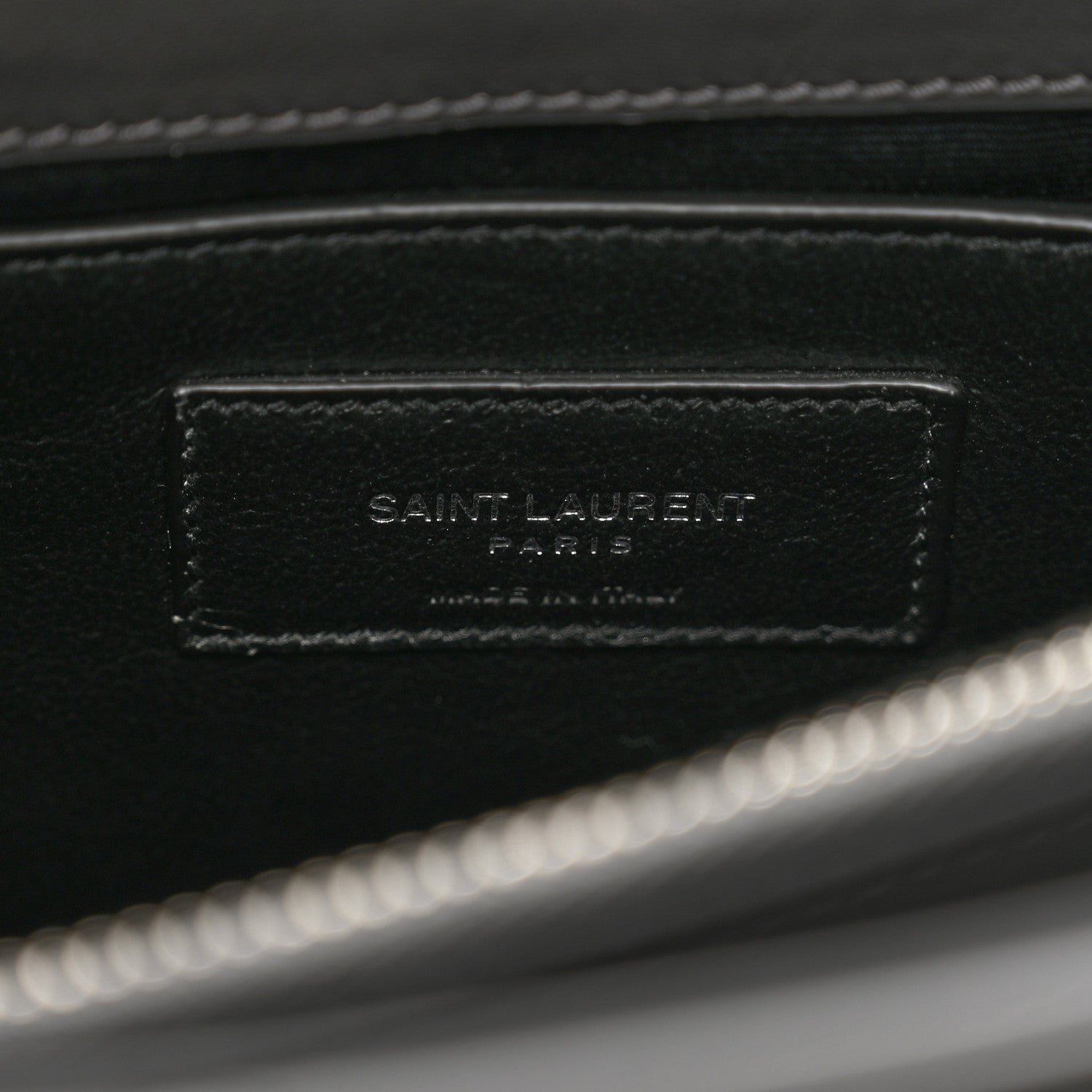 Saint Laurent Calfskin Y Quilted Monogram Small Loulou Chain Satchel Storm 8 of 10