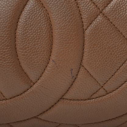 Chanel Caviar Quilted Expandable Zip Shoulder Bag Beige 37 of 43