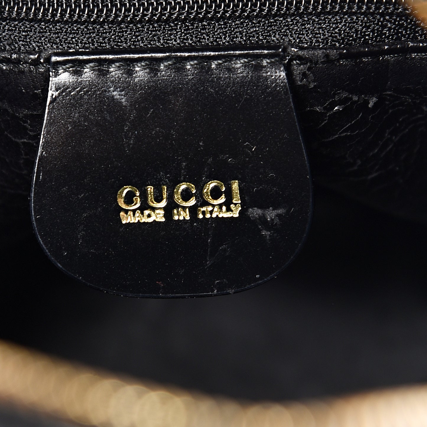 Patent Leather Bamboo Backpack Sling Black