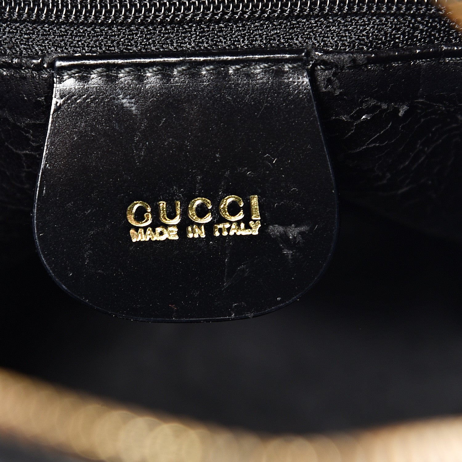 Gucci Patent Leather Bamboo Backpack Sling Black 5 of 14