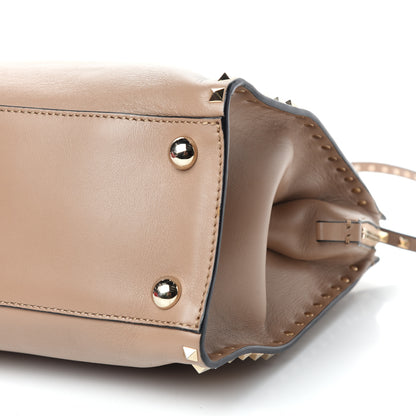 Valentino Garavani Vitello Rockstud Dome Shopper Alpaca 8 of 9