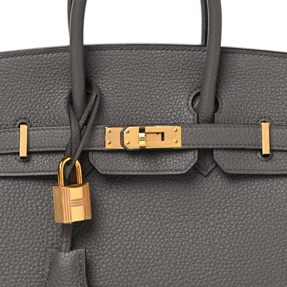 Hermes Togo Birkin 25 Etain 8 of 12