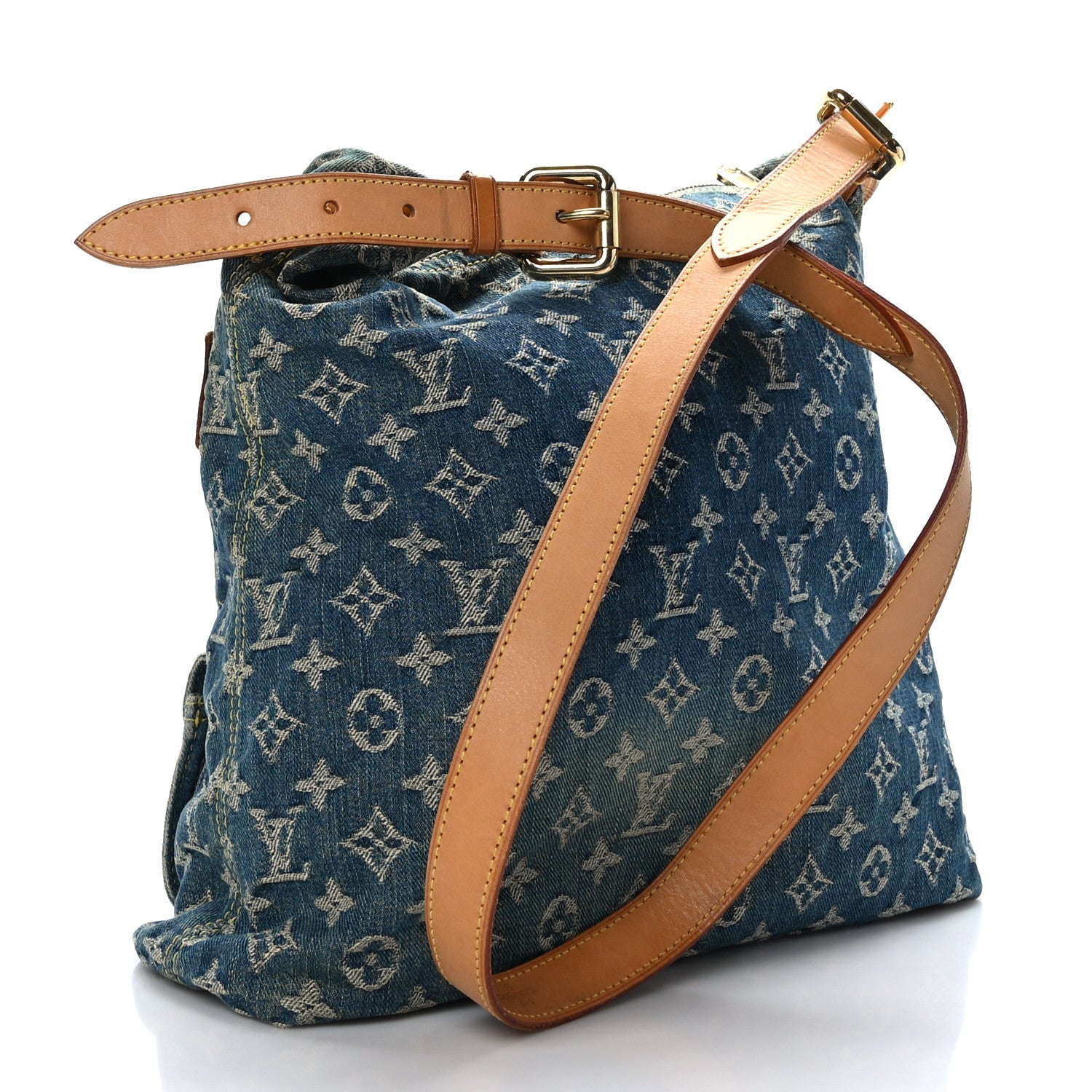 Louis Vuitton Denim Baggy GM Blue 3 of 8