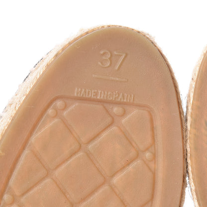 Chanel Patent CC Espadrilles 37 Black 6 of 9