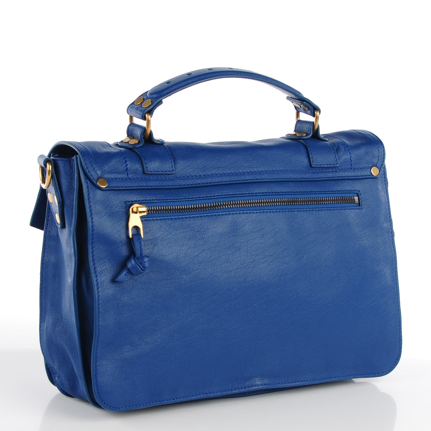 Proenza Schouler Lambskin PS1 Medium Satchel Royal Blue 6 of 13