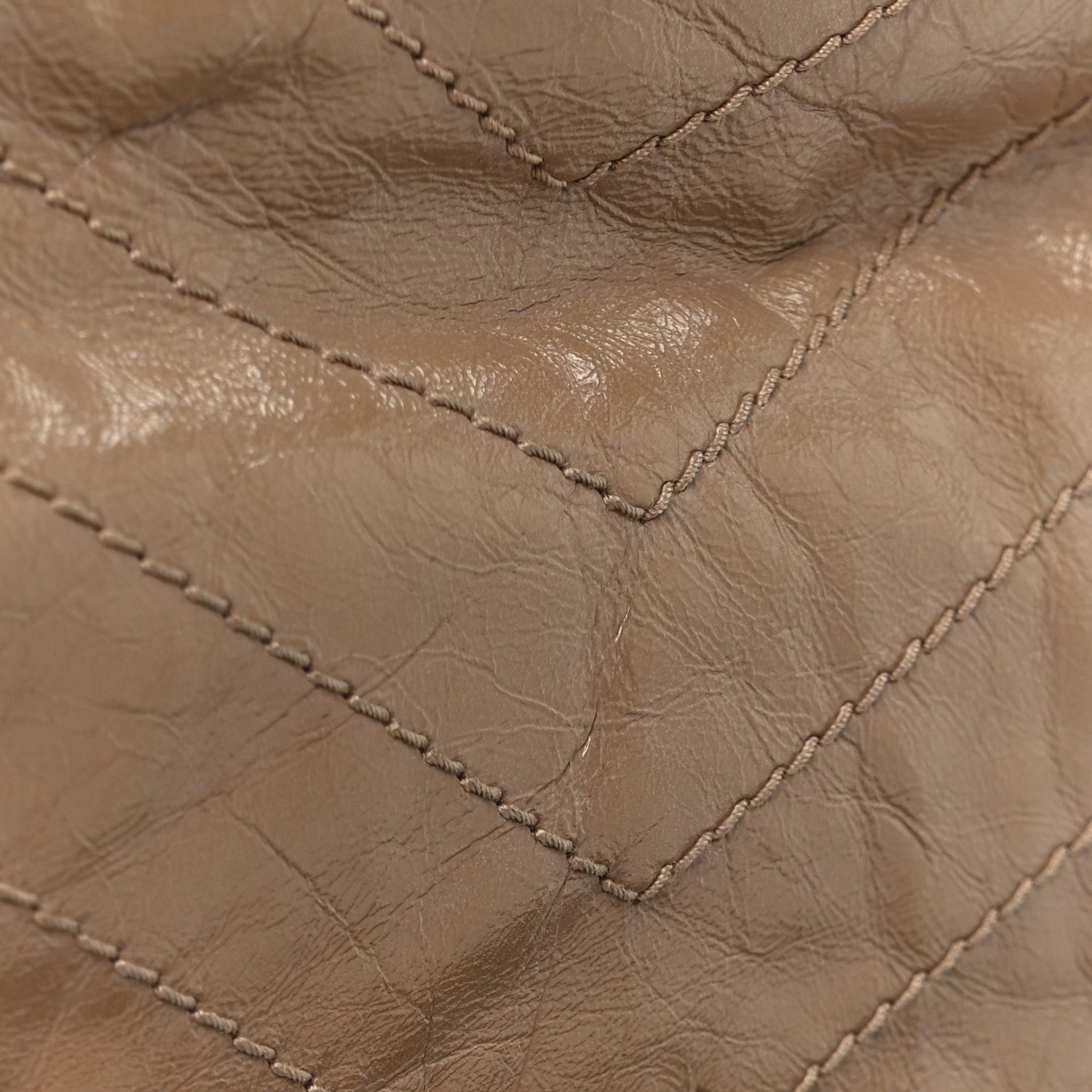 Saint Laurent Crinkled Calfskin Matelasse Monogram Medium Niki Chain Satchel Light Taupe 12 of 12