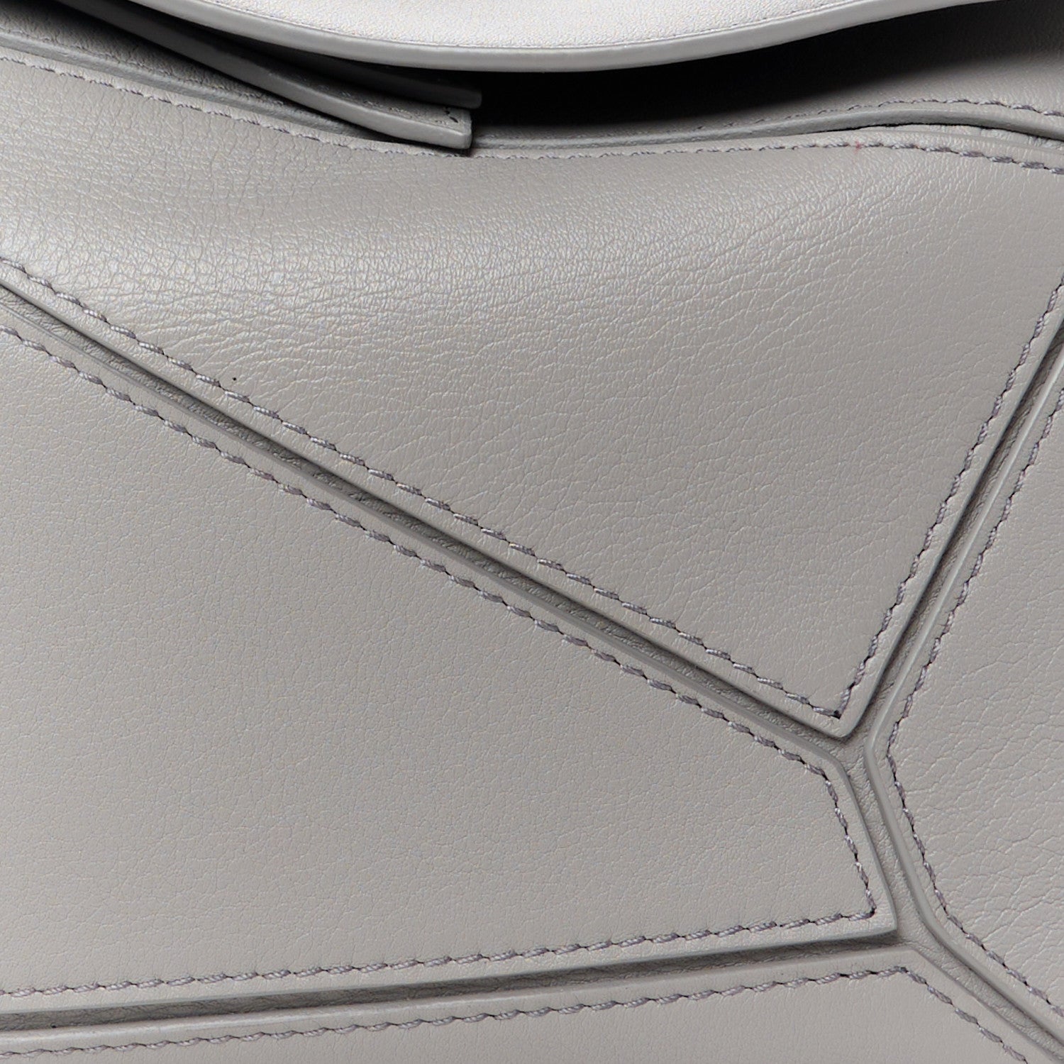 Loewe Calfskin Small Puzzle Bag Pearl Grey 8 of 10