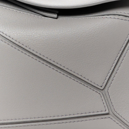 Loewe Calfskin Small Puzzle Bag Pearl Grey 8 of 10