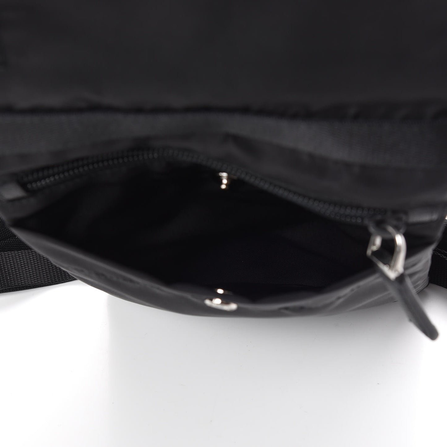 Tessuto Nylon Crossbody Bag Black