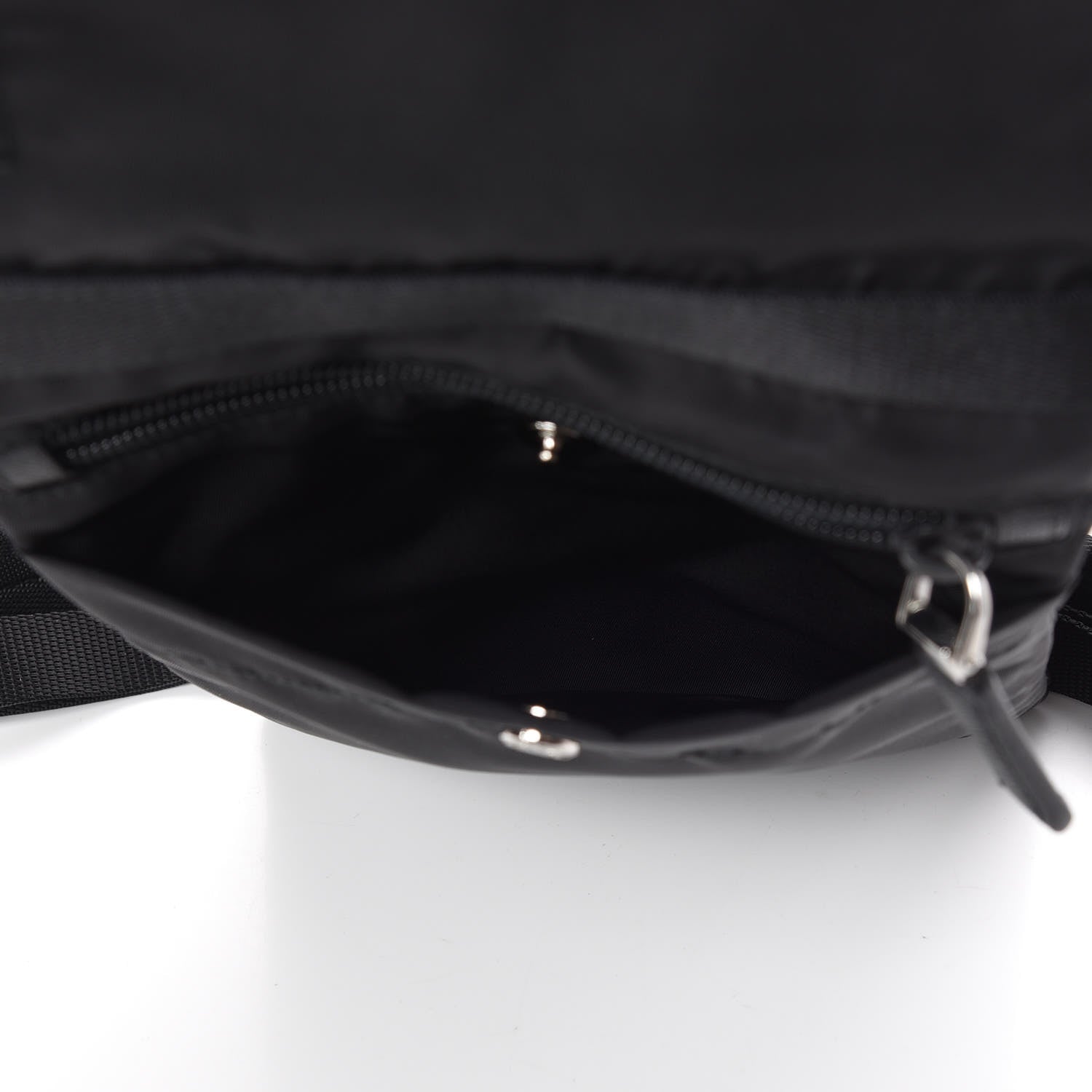 Prada Tessuto Nylon Crossbody Bag Black 6 of 9