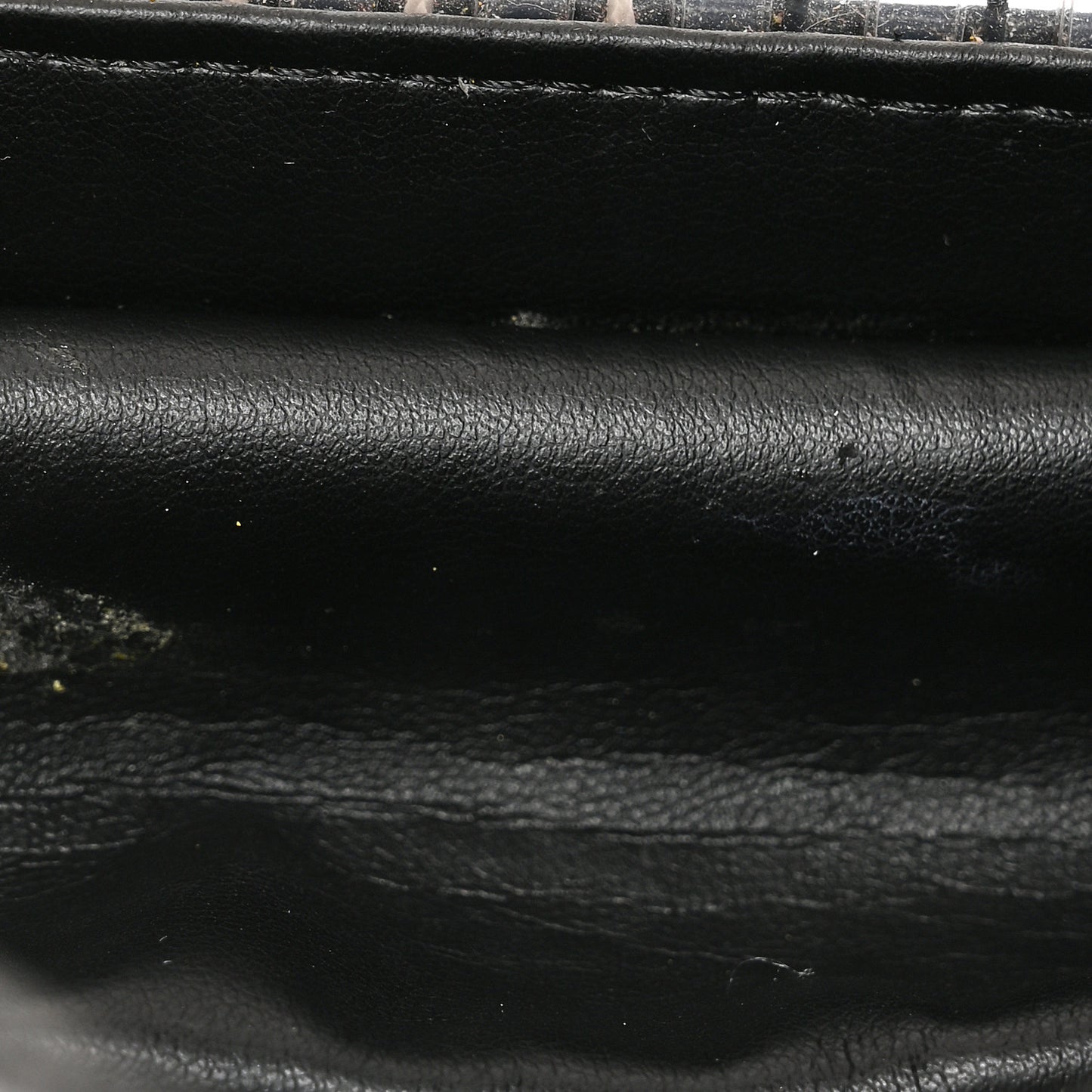 PVC Thread Woven Medium Boy Flap Black
